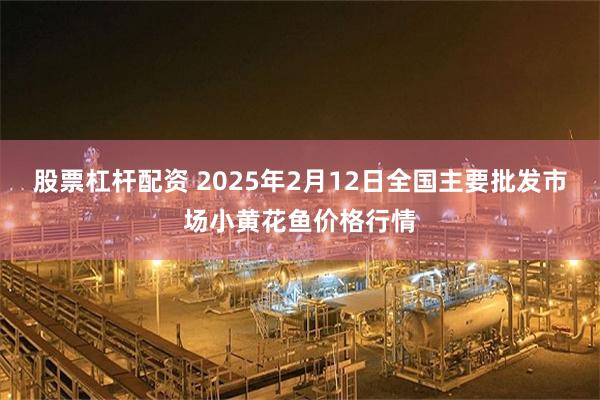 股票杠杆配资 2025年2月12日全国主要批发市场小黄花鱼价格行情